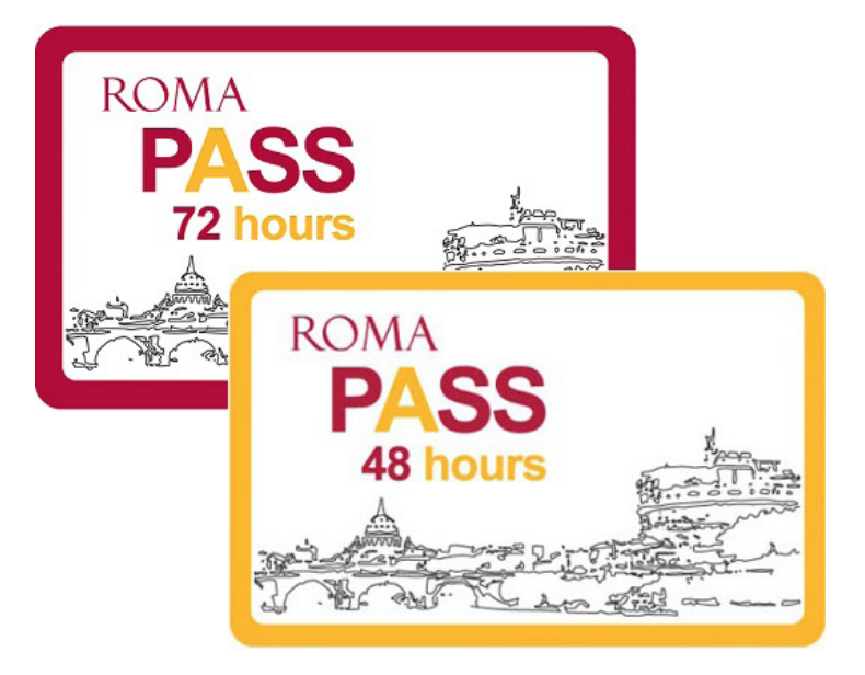 Fyzická karta Roma Pass na 72 hodin a na 48 hodin