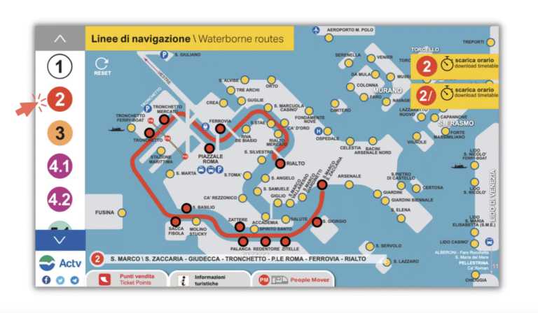 ACTV - Interaktivni mapa
