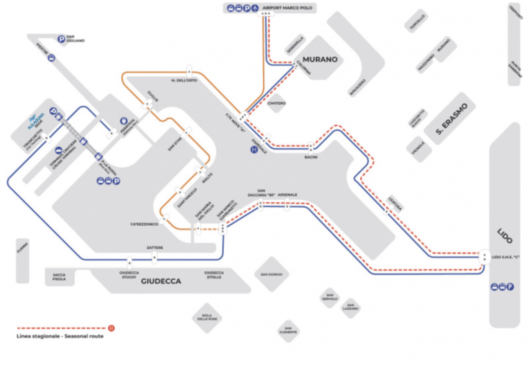 Alilaguna - mapa linek